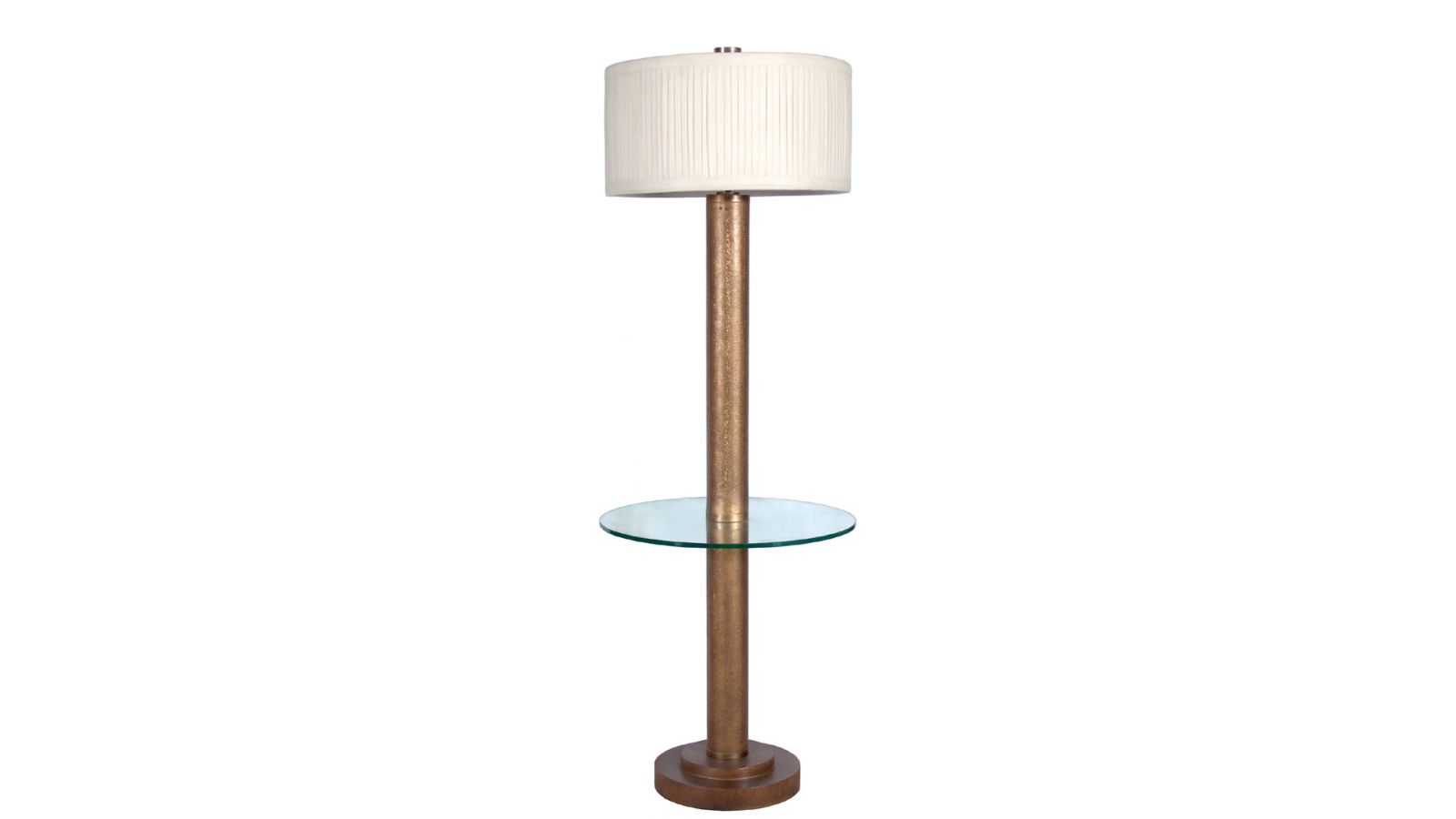 FL40350 Dorian Floor Lamp with Glass Shelf